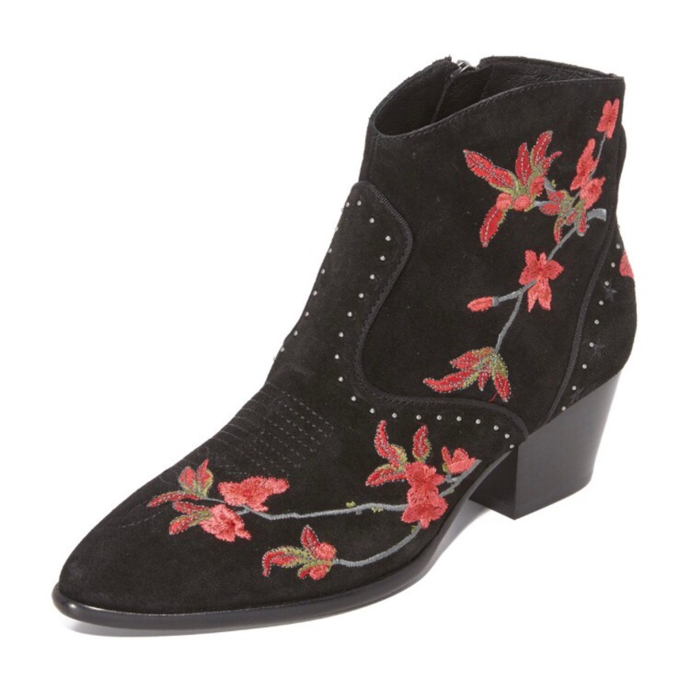 🔥 New Ash Leather Embroidery Booties 🔥